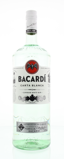 Image sur Bacardi Carta Blanca 37.5° 1.5L