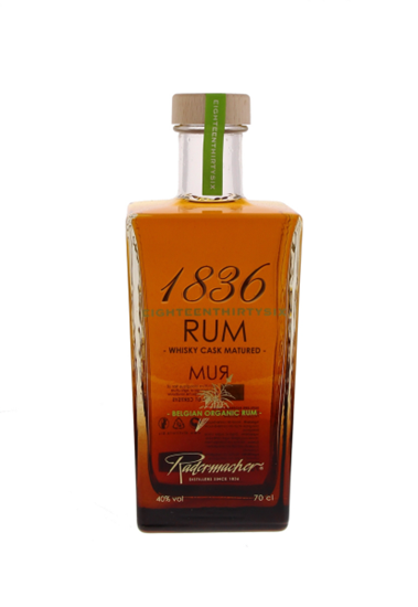Image sur 1836 Belgian Organic Rum 40° 0.7L