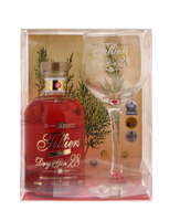Afbeeldingen van Filliers Dry Gin 28 Pink + Glas + GBX 37.5° 0.5L