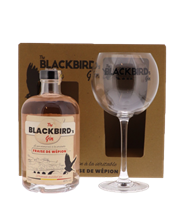 Afbeeldingen van The Blackbird's Gin + Glas 40° 0.5L
