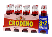 Image de Crodino Rosso 10 x 10 cl sans alcool (8+2 pack flaché)  1L