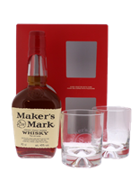 Afbeeldingen van Maker's Mark + 2 Glazen 45° 0.7L