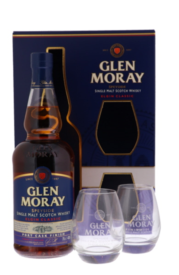 Image sur Glen Moray Classic Port Cask Finish + 2 Verres 40° 0.7L