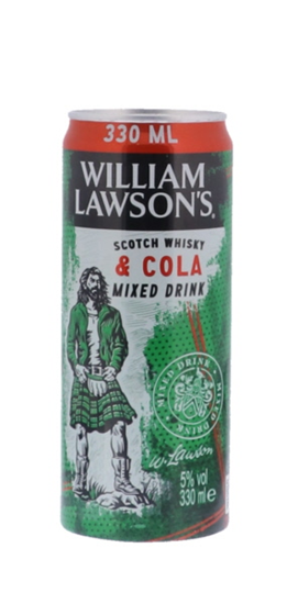 Image sur William Lawson's & Cola Cans 33 cl 5° 0.33L