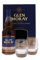 Afbeeldingen van Glen Moray Classic Chardonnay Cask Finish + 2 Glazen 40° 0.7L
