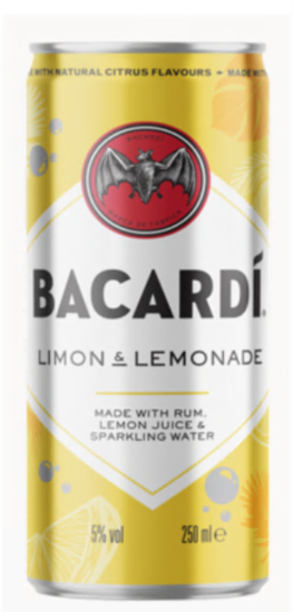 Image sur Bacardi Limon & Lemonade Can 5° 0.25L