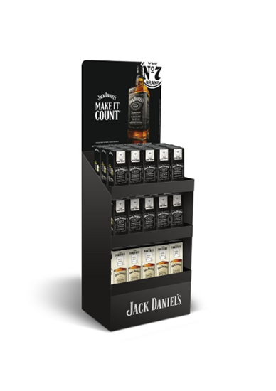 Image sur Display Jack Daniel's Mix 70 cl (30 Old N°7 & 15 Honey) 38.33° 31.5L