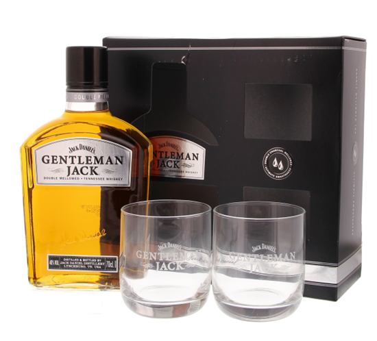 Afbeelding van Jack Daniel's Gentleman Jack + 2 Glazen 40° 0.7L