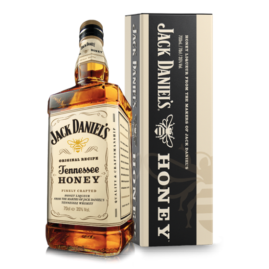 Image sur Jack Daniel's Honey + Tin GBX 35° 0.7L