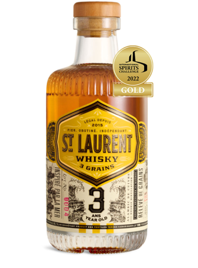 Image sur St Laurent Whisky 3 Grains 43° 0.7L