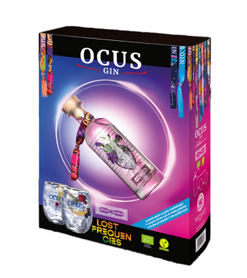 Image sur Ocus Bio Gin + 2 Verres 40° 0.5L
