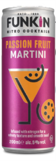 Image sur Funkin Passion Fruit Martini Can 5° 0.2L