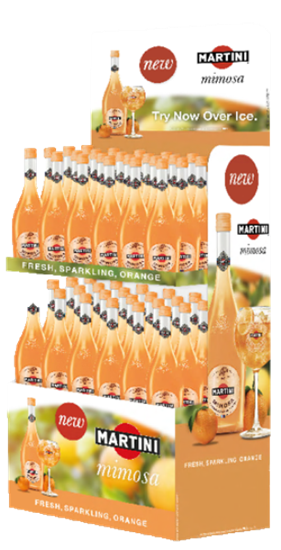 Image sur Display 48 Martini Mimosa 75 cl 8° 36L