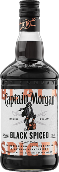 Image sur Captain Morgan Black Spiced Rum 40° 0.7L