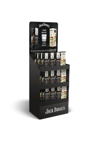 Image sur Display 36 Jack Daniel's Mix 70 cl + Verre (24 Old N°7 + Verre, 12 Honey + Verre) 38.33° 25.2L